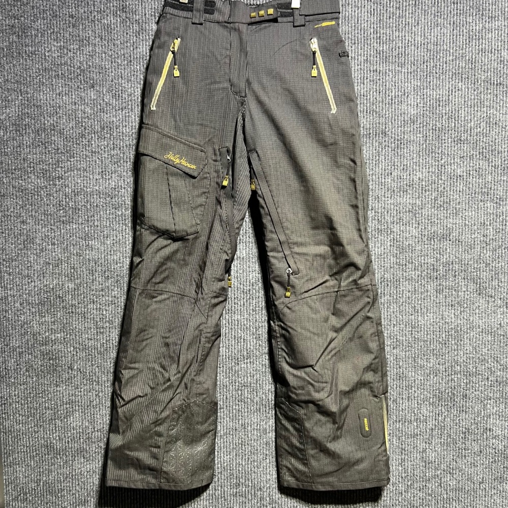 Helly Hansen Snow Pants Mens S Grey Houndstooth Helly Tech XP Ski Snowboard